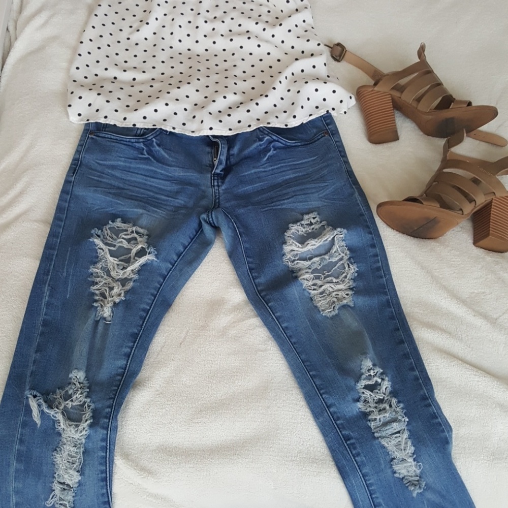 Distressed Jeans